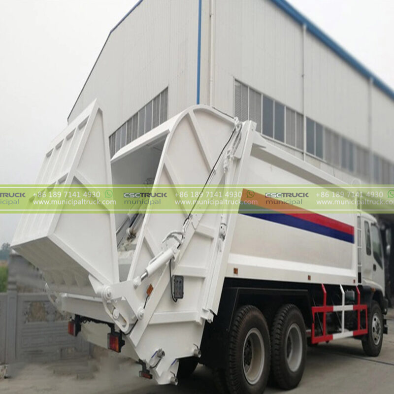 ISUZU F-Series Waste Compactor Truck Back
