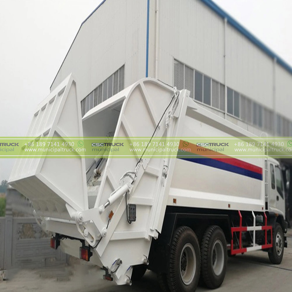 ISUZU F-Series Waste Compactor Truck Back ISUZU F-Series Waste Compactor Truck Back