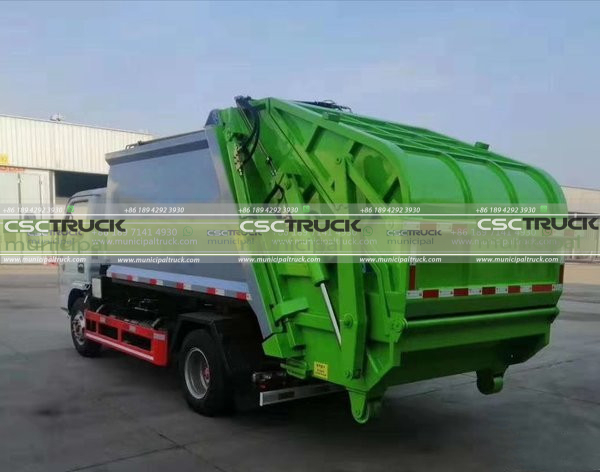 Rear Loader Compactor Combined Garbage Truck