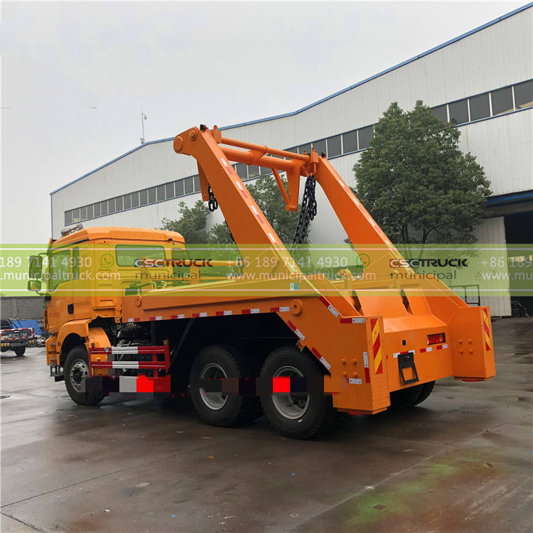 SHACMAN 14CBM Swing Arm Garbage Truck Back Loader SHACMAN 14CBM Swing Arm Garbage Truck Back Loader