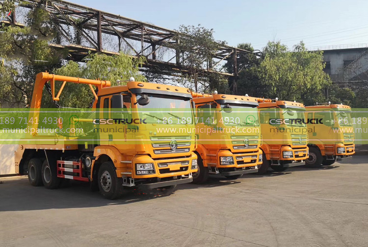 SHACMAN 14CBM Swing Arm Garbage Truck Team 2 SHACMAN 14CBM Swing Arm Garbage Truck Team 2