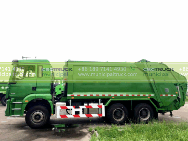 SHACMAN 20CBM Rear Loader Refuse Truck Body Right