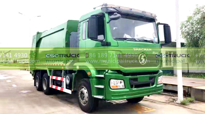 SHACMAN 20CBM Rear Loader Refuse Truck Side Way SHACMAN 20CBM Rear Loader Refuse Truck Side Way