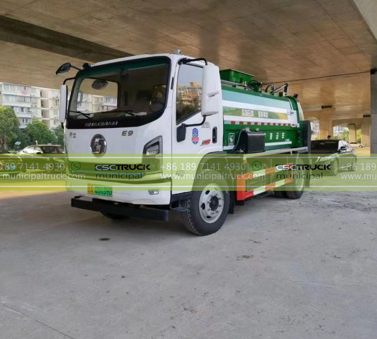 SHACMAN Electric Side Loader Truck Right SHACMAN Electric Side Loader Truck Right