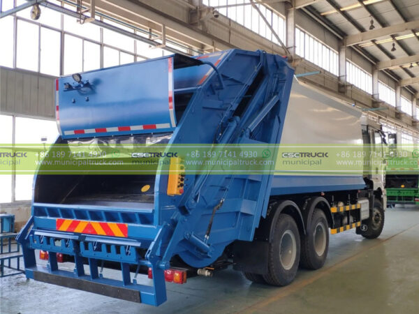 SHACMAN 18CBM Waste Compactor Truck Back