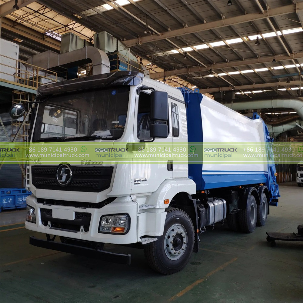 SHACMAN 18CBM Waste Compactor Truck Head Left SHACMAN 18CBM Waste Compactor Truck Head Left