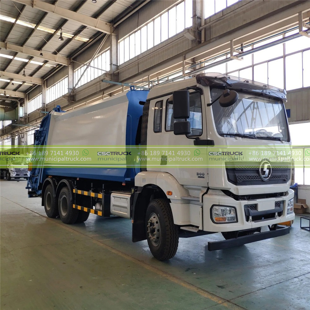 SHACMAN 18CBM Waste Compactor Truck Head Right SHACMAN 18CBM Waste Compactor Truck Head Right