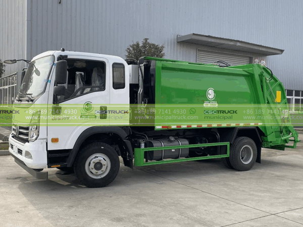 SINOTRUK 10CBM Rear Loader Waste Truck Container