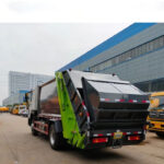 North American Border Cities Receive Cross-Border Waste Trucks SINOTRUK 12CBM Rear Loader Garbage Truck Loader