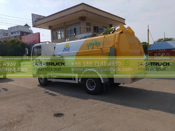 SINOTRUK 5CBM Kitchen Waste Garbage Truck Loader SINOTRUK 5CBM Kitchen Waste Garbage Truck Loader