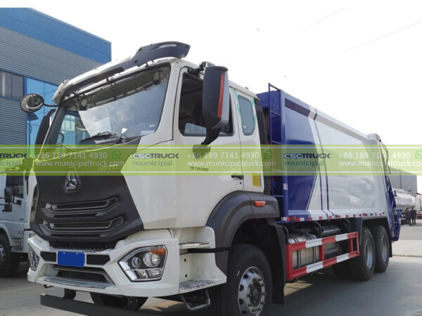 SINOTRUK 16CBM Trash Compactor Truck Head Front