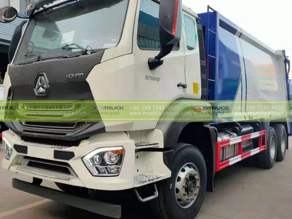 SINOTRUK 16CBM Trash Compactor Truck Head Near