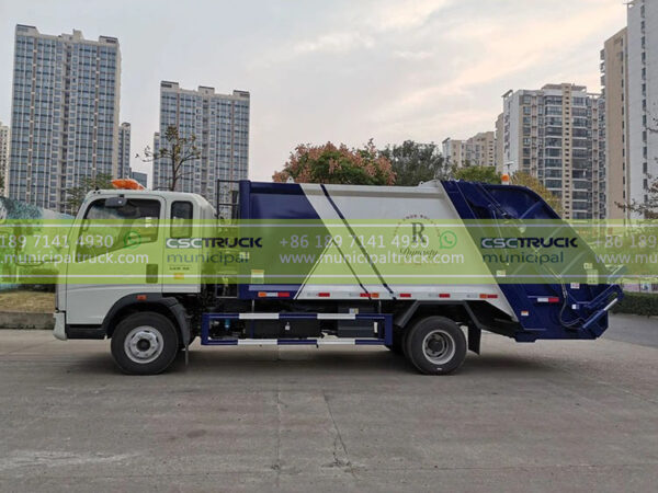 SINOTRUK Rear Loader Container Garbage Truck Body