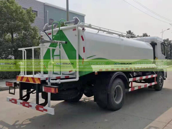 Shacman 10 Ton Greening Water Sprinkler Truck Back