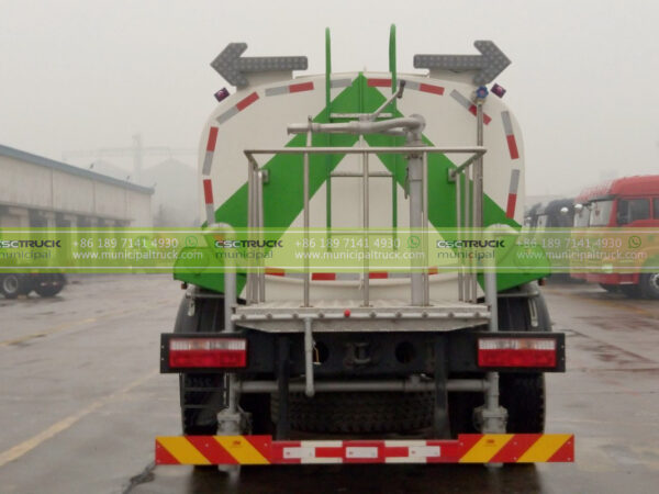 Shacman 10 Ton Greening Water Sprinkler Truck Back View