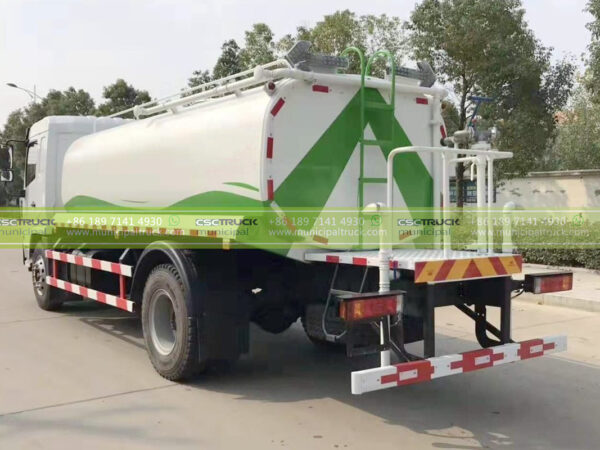 Shacman 10 Ton Greening Water Sprinkler Truck Left View