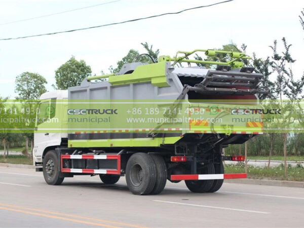 DONGFENG 12CBM Self Loading Garbage Dump Truck Back
