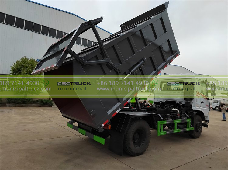 DONGFENG 14CBM Sealed Garbage Dump Truck Working DONGFENG 14CBM Sealed Garbage Dump Truck Working