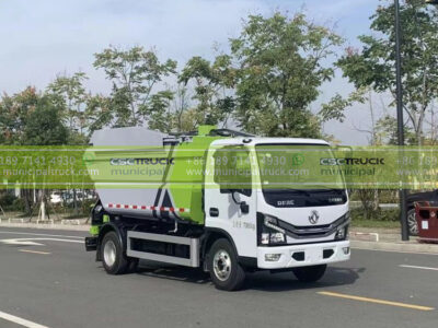 DONGFENG 6CBM Garbage Tipper Truck Side View
