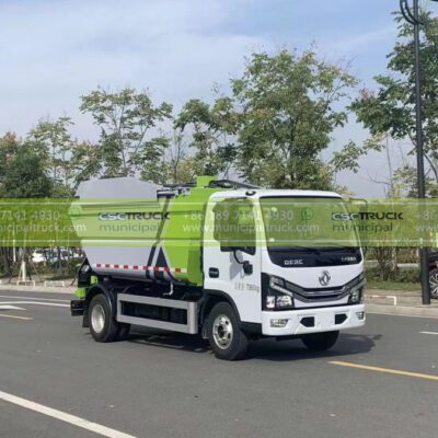 DONGFENG 6CBM Garbage Tipper Truck Side View