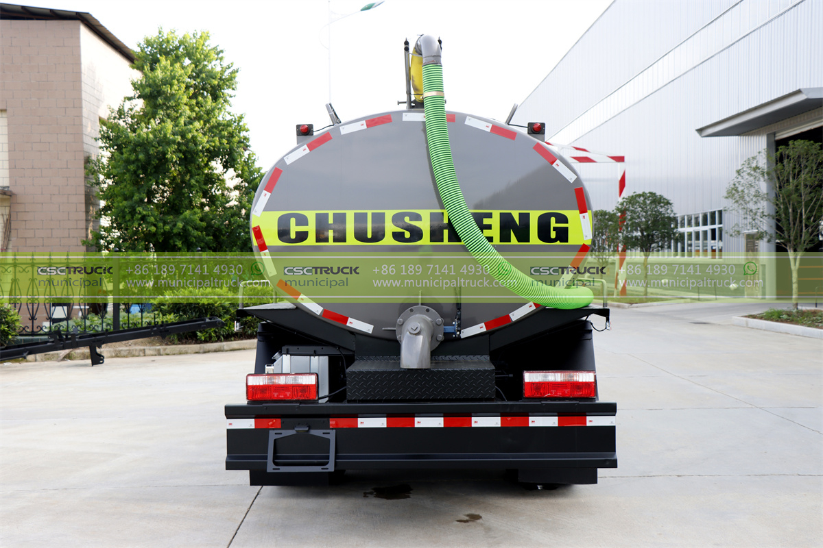 DONGFENG 8CBM Septic Tank Truck Back DONGFENG 8CBM Septic Tank Truck Back