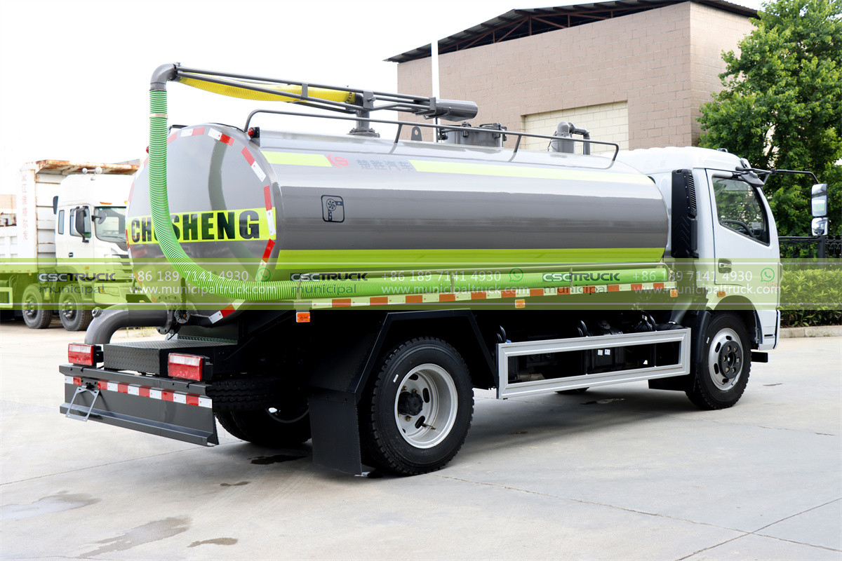DONGFENG 8CBM Septic Tank Truck Side Left DONGFENG 8CBM Septic Tank Truck Side Left
