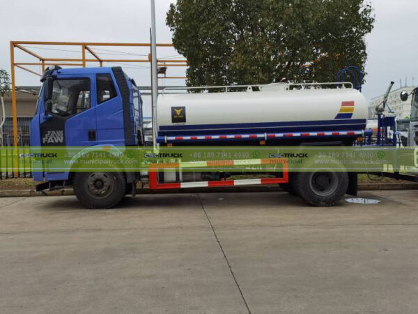 FAW 10,000L Water Tank Sprayer Truck Tank