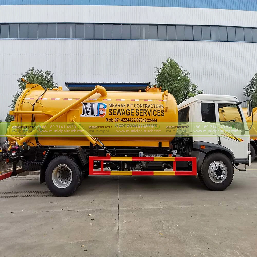 FAW 12 Ton Cesspit Emptier Vacuum Truck Body FAW 12 Ton Cesspit Emptier Vacuum Truck Body
