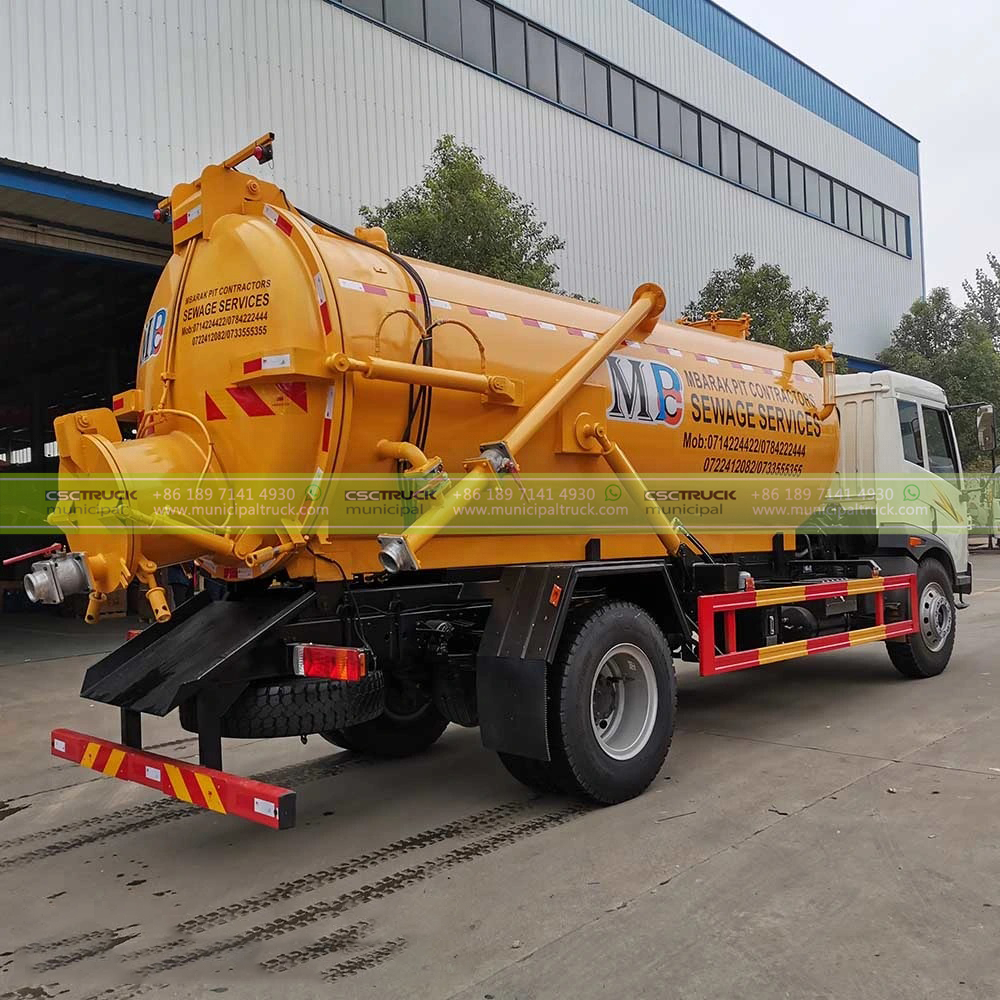 FAW 12 Ton Cesspit Emptier Vacuum Truck Side FAW 12 Ton Cesspit Emptier Vacuum Truck Side