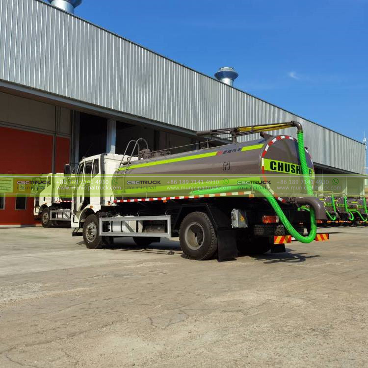 FAW 12CBM Septic Vacuum Truck Left FAW 12CBM Septic Vacuum Truck Left