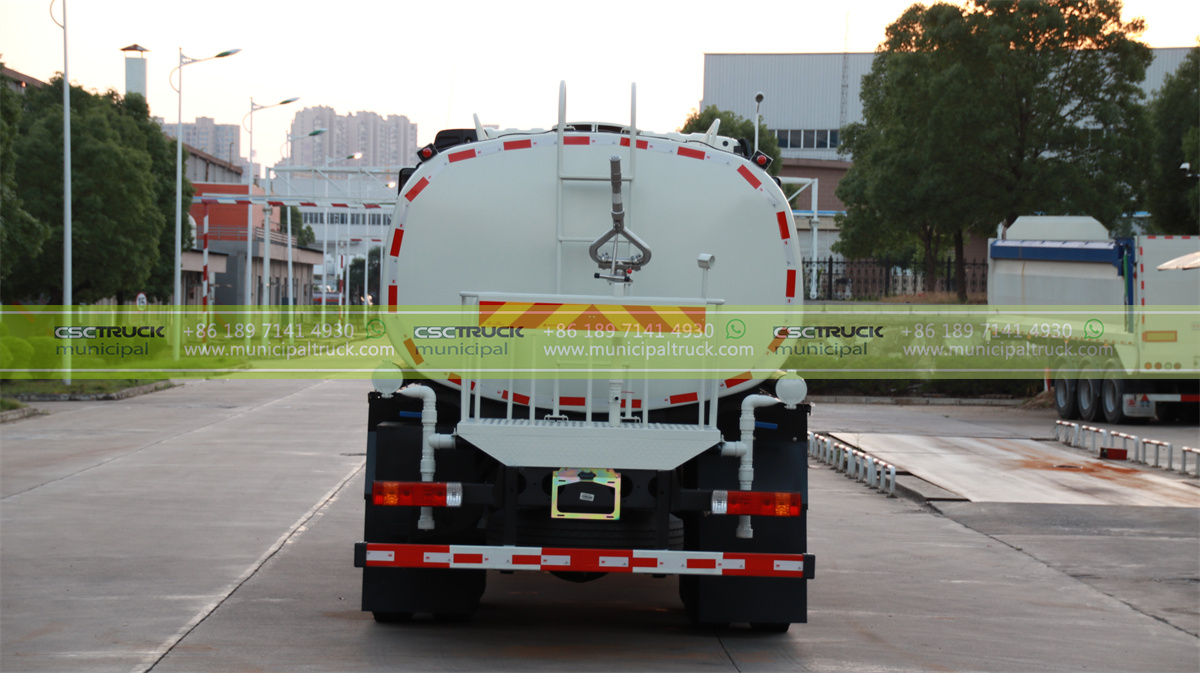 FAW 18,000L Water Bowser Truck Back FAW 18,000L Water Bowser Truck Back