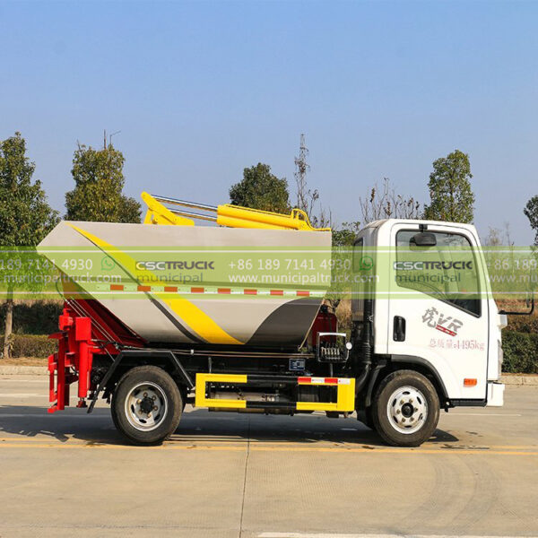 FAW 4CBM Self-Loading Tipping Garbage Truck