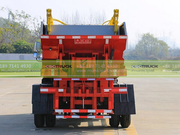 FAW 4CBM Self-Loading Tipping Garbage Truck Back