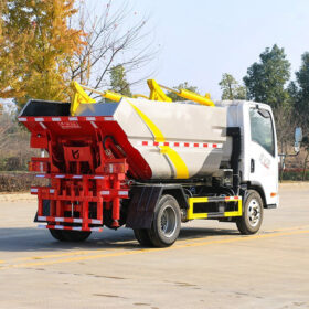 FAW 4CBM Self-Loading Tipping Garbage Truck Container