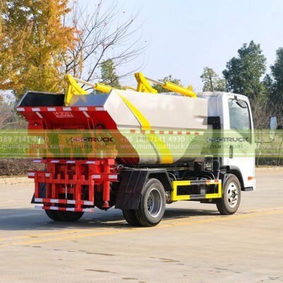 FAW 4CBM Self-Loading Tipping Garbage Truck Container
