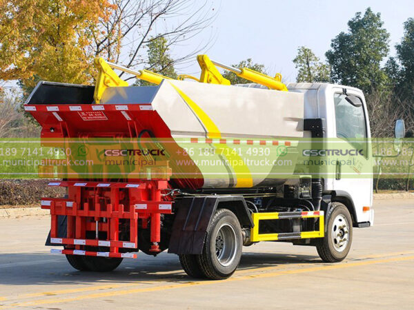 FAW 4CBM Self-Loading Tipping Garbage Truck Container