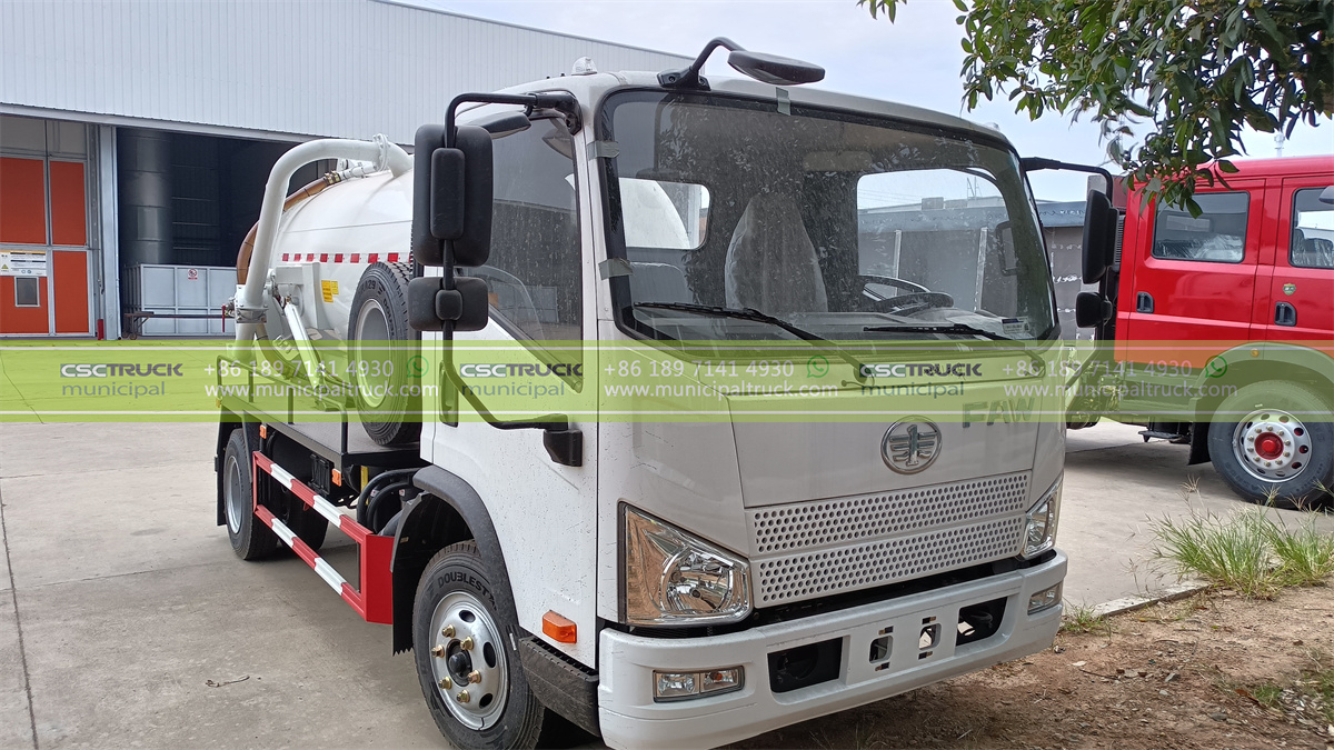 FAW 8 Ton Exhauster Sewage Suction Truck FAW 8 Ton Exhauster Sewage Suction Truck