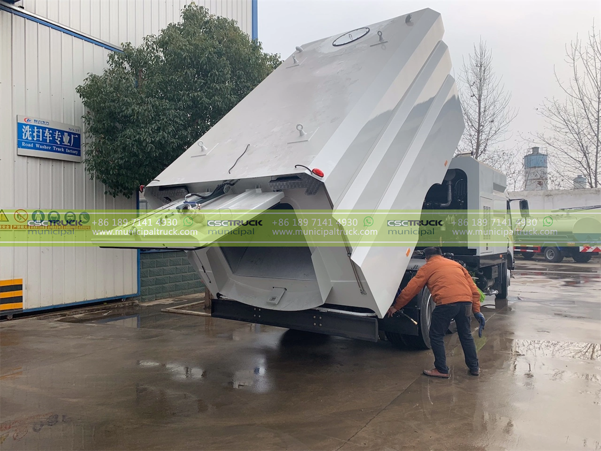 FAW Road Vacuum Cleaner Truck Test FAW Road Vacuum Cleaner Truck Test