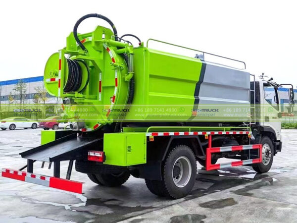 FOTON 10,000L Sewage Cleaning Suction Truck Right