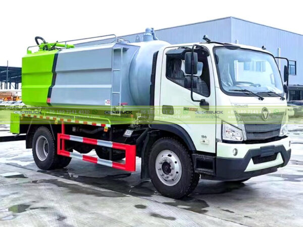 FOTON 10,000L Sewage Cleaning Suction Truck Side View