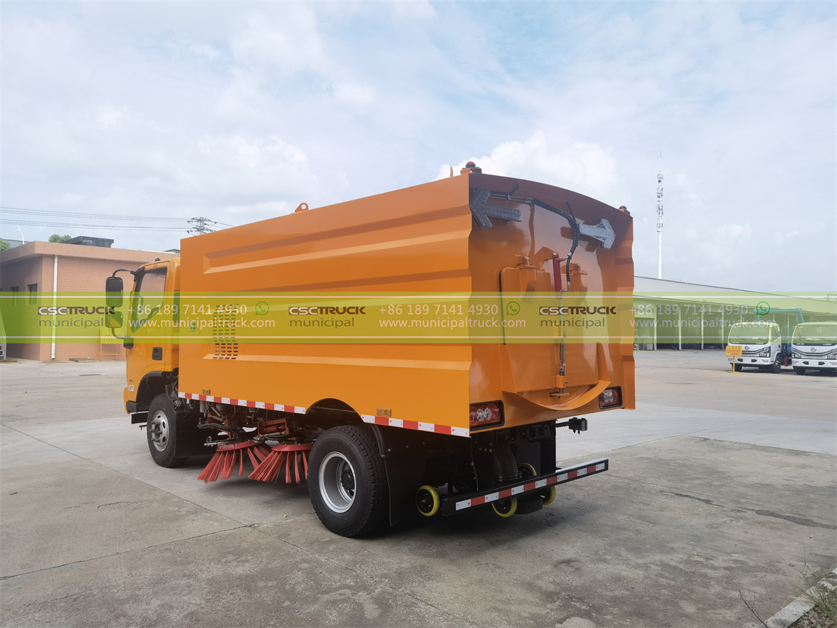 FOTON Aumark Street Sweeper Truck Left Back FOTON Aumark Street Sweeper Truck Left Back