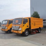 Street Sweeper Trucks Delivered to Ghana Road Authorities FOTON Aumark Street Sweeper Truck Team