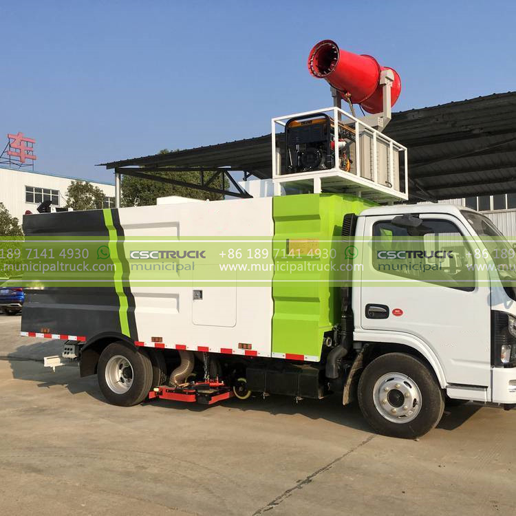 FOTON Dry Dust Sweeper Truck Working FOTON Dry Dust Sweeper Truck Working