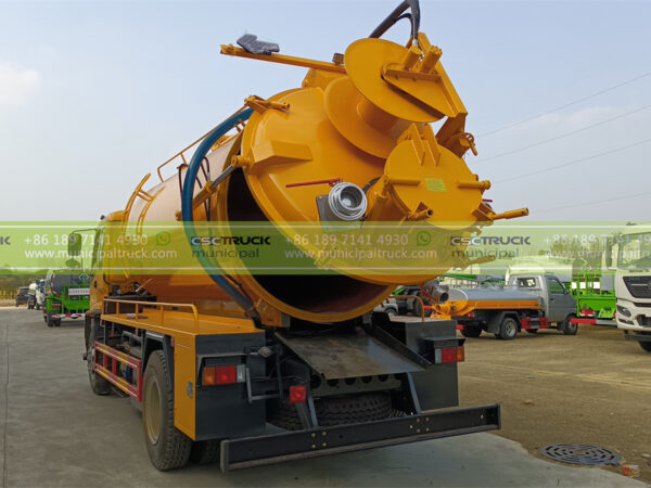 ISUZU 12,000L Combined Jet Vacuum Truck Back