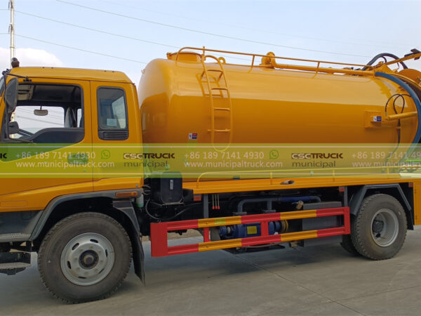 ISUZU 12,000L Combined Jet Vacuum Truck Left