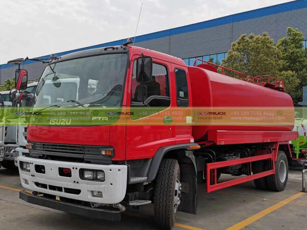 ISUZU 12,000L Water Tanker Bowser Side