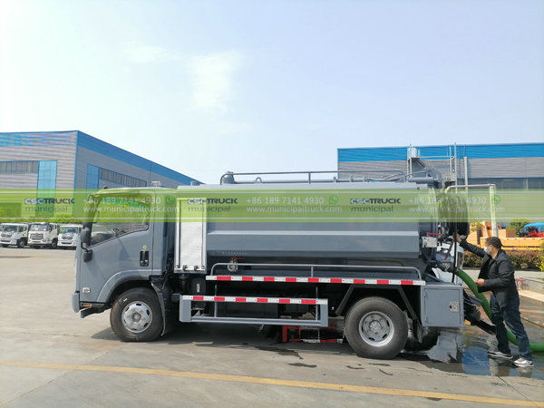 ISUZU 5,000L Combined Sewer Jetting and Cleaning Truck Tank ISUZU 5,000L Combined Sewer Jetting and Cleaning Truck Tank