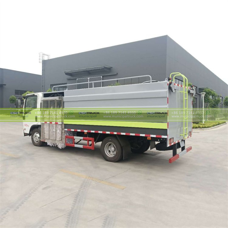 ISUZU 5CBM Fence Cleaning Truck Body