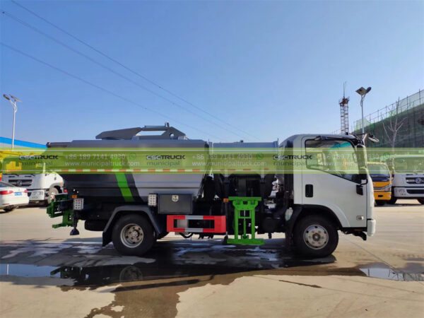 ISUZU 6CBM Self Loading Garbage Dump Truck Container