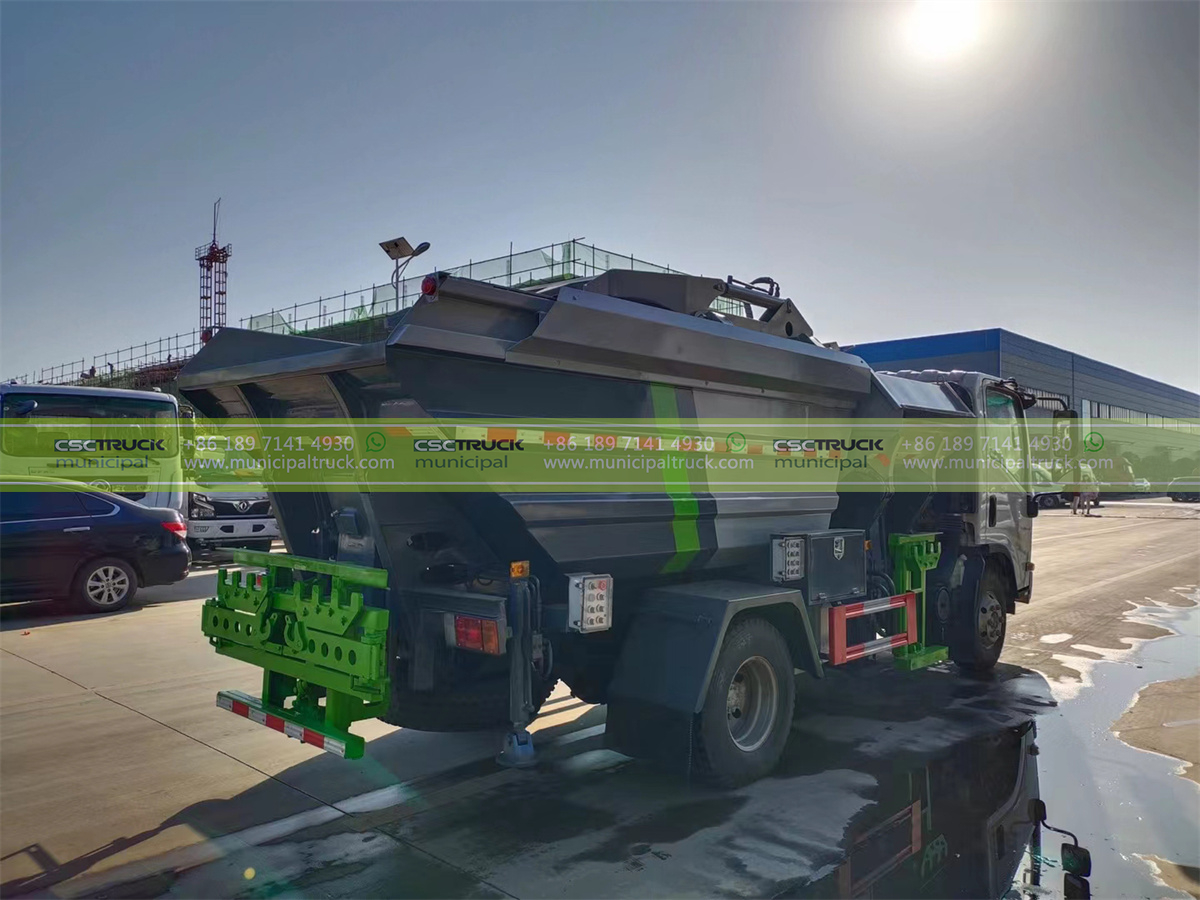 ISUZU 6CBM Self Loading Garbage Dump Truck Side Back ISUZU 6CBM Self Loading Garbage Dump Truck Side Back